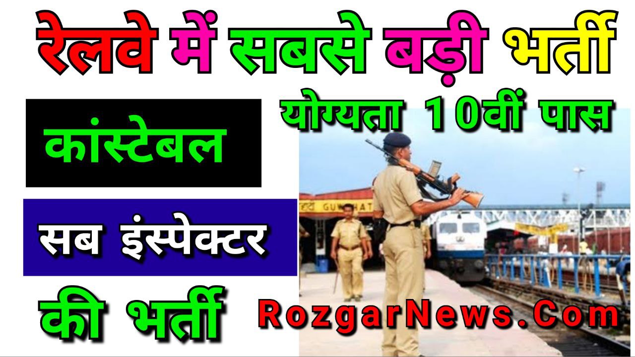 Railway RPF Constable SI Online Form 2024